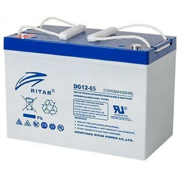 Ritar Power Акумулаторна батерия Ritar Power DG12-65, 12V, 65Ah, GEL, F5/M8 / F11/M6 конектори (DG12-65)