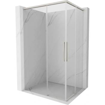 Mexen Rox Дуо плъзгаща се душ кабина 110 x 90 см, прозрачна, матиран никел (8C2D-110-090-97-00)