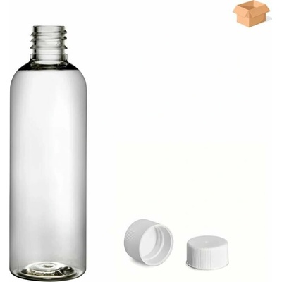 Via Plastová lahvička čirá s bílým uzávěrem 100 ml 400 ks