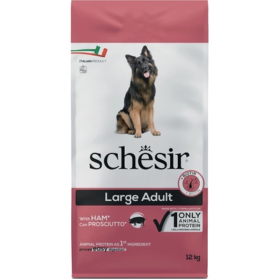 Schesir Dog Large Adult se šunkou 2 x 12 kg