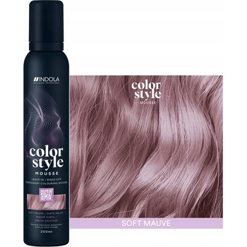 Barvící pěna INDOLA Color Style Mousse Soft Mauve Bledá fialová 200 ml