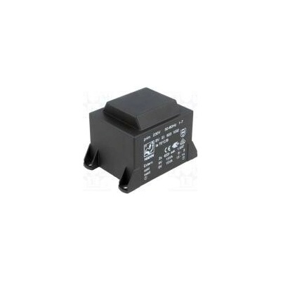 Transformátor zalévaný 30VA 230VAC 9V 9V 1667mA 1667mA PCB