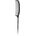 Janeke Carbon Fibre Fashion Comb with a long tail and wavy frame гребен за коса 21, 5 x 3 cm