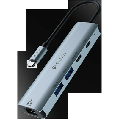 Devia USB-C Leopard Series 5-in-1 EC701