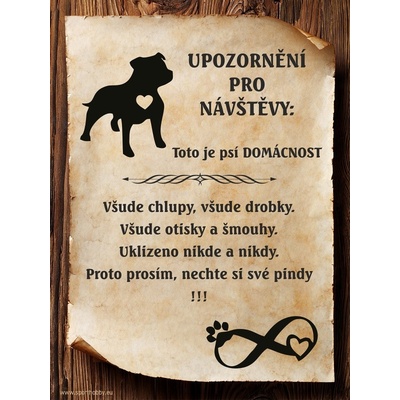 Sport hobby Cedulka Vtipná cedulka Staford/CP5001 20 x 27