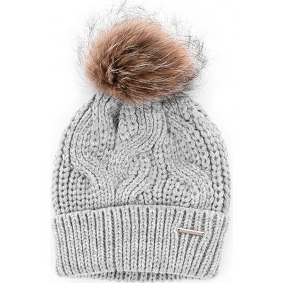 Rino Pelle kulich s kožešinovou bambulí šedý