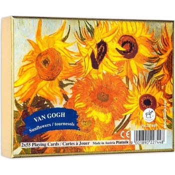 Piatnik Карти за игра Piatnik - Van Gogh - Sunflowers (2 тестета) (227448)