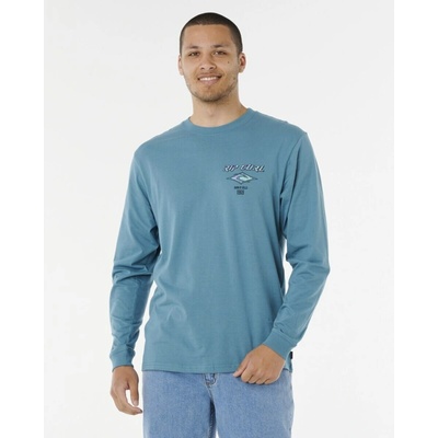 Rip Curl FADE OUT ICON L/S TEE Storm Blue