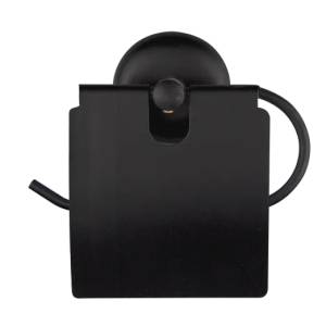 HORECANO Horecano-Държач на тоалетна хартия с капак ЧЕРНА (ak152.4508. b) (016282)