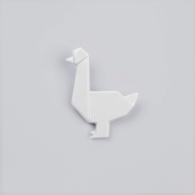 StehlikDesign brož Kachna bílá 0108