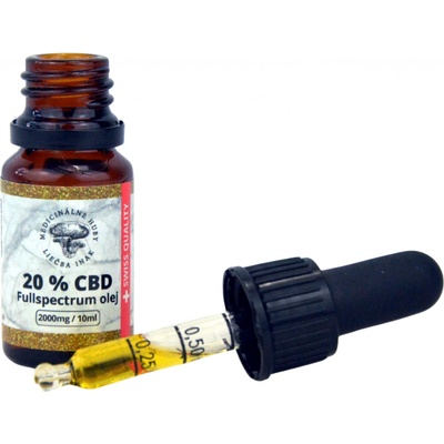 Medicinálnehuby-Liečbainak 20% CBD v MCT oleji Full Spectrum 10 ml
