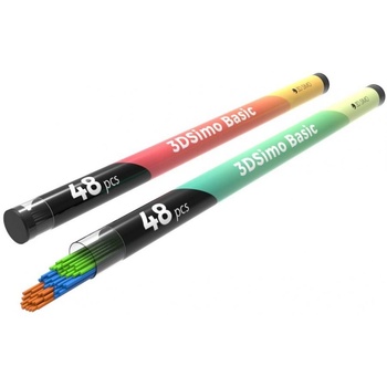 3D Simo 3dsimo: основен филамент pcl за 3d химикал - зелен, син, кафяв (G3D5002) (G3D5002)