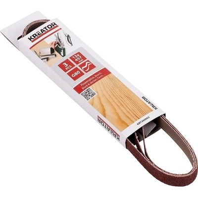 Kreator KRT260002 Súprava brúsnych pásov G80/13 × 457 mm, 3 ks KRT260002