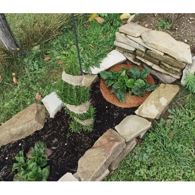 Mulčovací KOKOSOVÝ kruh, ochrana před plevelem 800 g/m², průměr 60 cm