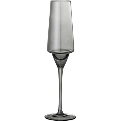 BLOOMINGVILLE Sklenice na šampaňské YVETTE SET šedé 4 x 250 ml