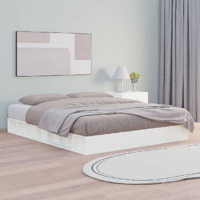 Nábytek XL 820677 Rám postele bílý masivní dřevo