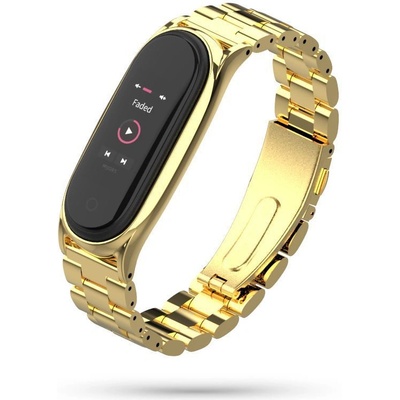 Pouzdro Tech-protect Stainless Xiaomi Mi Band 5/6 zlaté