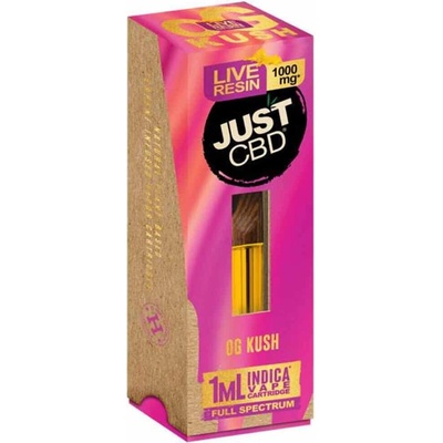 Just CBD Vape Cartridge OG Kush LIVE RESIN 1000mg CBD fullspectrum, 1ml