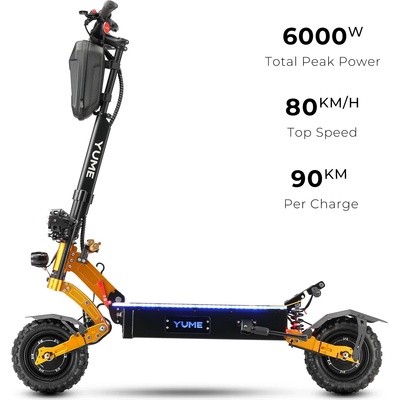 YuMe X11+ | 2 x 3000W | 60V, 30Ah | 80 км/ч. ел. тротинетка