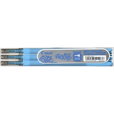 Pilot Frixion Clicker 0, 5 пълнител светлосин (3) (BLS-FR5-S3-LB)
