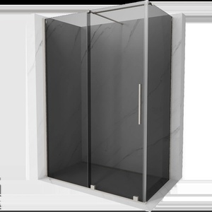 Mexen Velar плъзгаща се душ кабина 150 x 75 cm, графит, матиран никел - 871-150-075-41-97 (871-150-075-41-97)