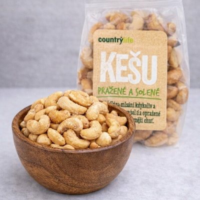 Country Life Kešu ořechy pražené solené 100 g