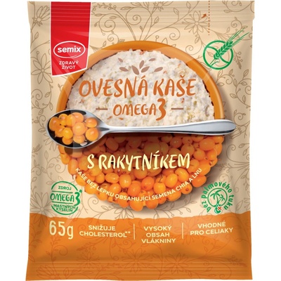 Semix Ovsená kaša Omega3 s rakytníkom bez lepku 65 g