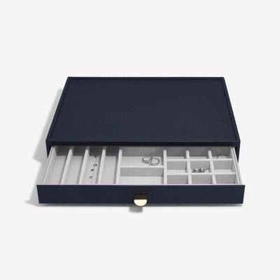 Stackers Navy Pebble Supersize All In One Drawer tmavě modrá 75898
