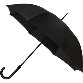 Pánský holový deštník sENATOR černý rukojeť imitace kůže
