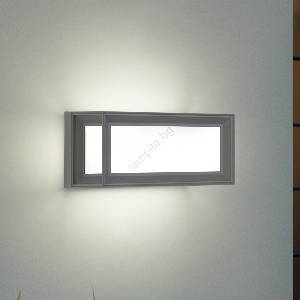 Brilagi - Външно настенно осветително тяло PARKER 1xE27/60W/230V сиво IP44 (BG4615)