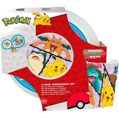 STOR Jídelní sada Pokémon 3 ks