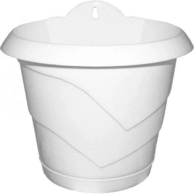 Стенна саксия МН ф17 см. , бяла