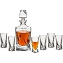Bohemia Crystalite Shot set Quadro obsahuje 1 karafu s objemem 0,5 l a 6 sklenic s objemem 50 ml