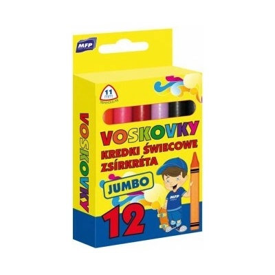 MFP Jumbo papier voskovky trojhranné 12 ks