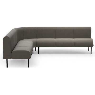 Rohová sedačka VARIETY, 90°, vnitřní, potahová látka Pod CS, taupe – Zboží Mobilmania