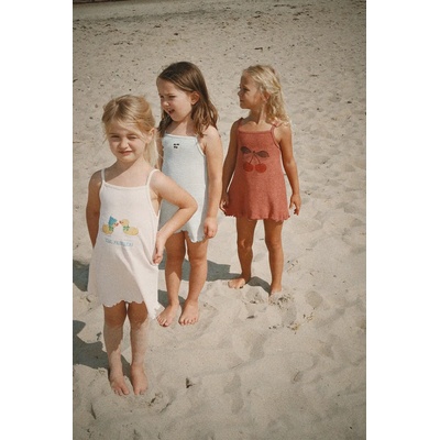 Konges Sløjd рокля от памук ERA STRAP DRESS OCS (KS105358.PPY2)