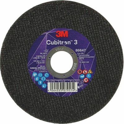 3M Cubitron Řezný kotouč 125 x 1,0 x 22,23 mm 86647