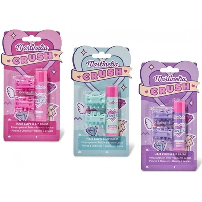 Aquarius Cosmetic Комплект балсам за устни и шноли, Martinelia, Асортимент, 3 части (MA11101)