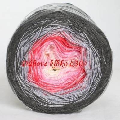 Duhové klubíčko 304, 3nitka 750 m