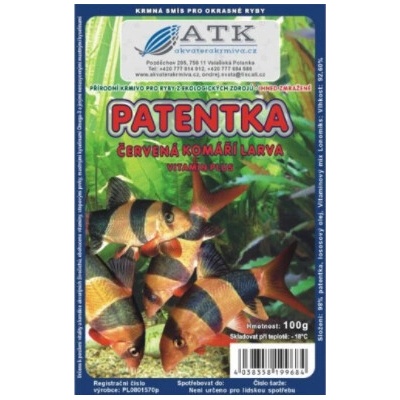 ATK Patentka komária larvy červené 100 g