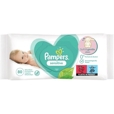 Pampers мокри кърпи Sensitive XXL - 12 х 80 броя