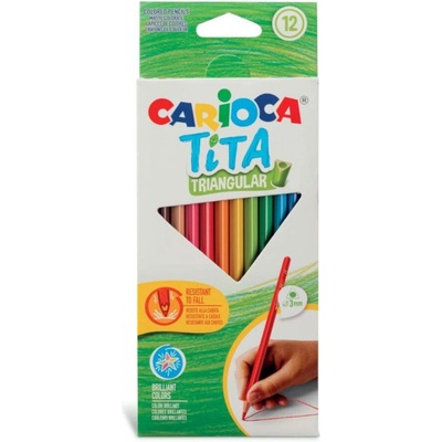 Carioca Tita trojhranné pružné 12ks 474933