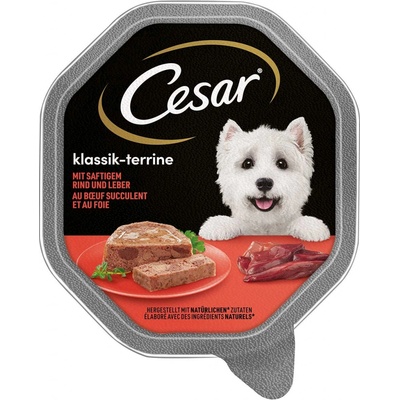 Cesar Klassiker s hovězím masem a játry 14 x 150 g