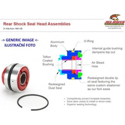 Těsnění hlavy zadního tlumiče All Balls Racing RSSHK37-1122 50x18
