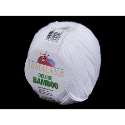 Stoklasa Pletací příze Deluxe Bamboo 100 g Balení: 1 ks, Varianta: 1 (01) bílá 1 (01) bílá