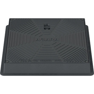 Prodomos line agara B125 liatinový 680 x 680 mm čierny