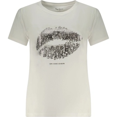PEPE JEANS Къса дамска тениска pepe jeans, Размер m, Цвят Бяло (pl5000080ban_bi800)
