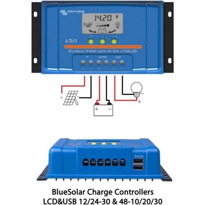 Victron BlueSolar PWM-LCD&USB 48V 10A