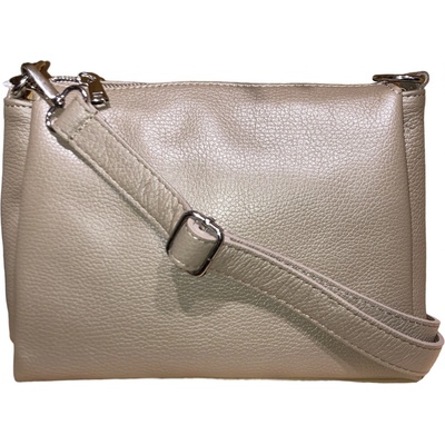 Vera Pelle kožená dámská crossbody kabelka 8799 kuze D40 béžová