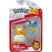BOTI Pokémon Pikachu a Squirtle Merry Christmas 5 cm